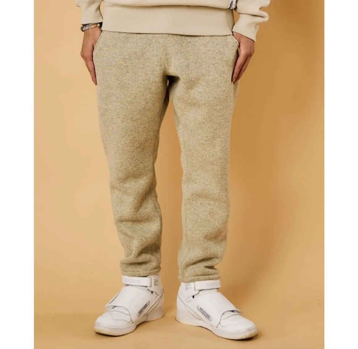 バーラップ／KNIT FLEECE PATCHED PANT／ニットフリースパッチドパンツ