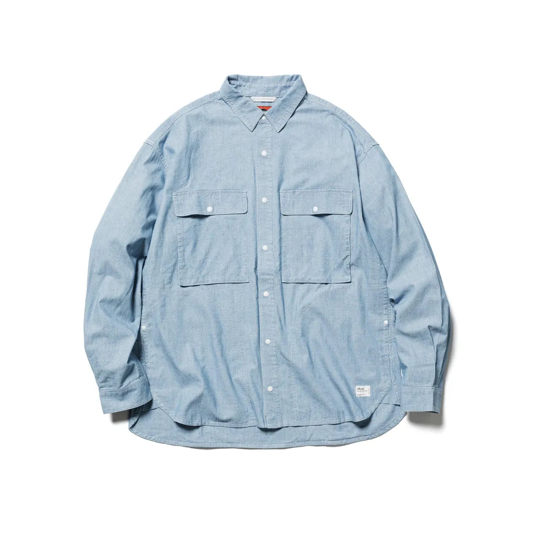 ナンガ / TAKIBI CHAMBRAY FIELD SHIRT / タキビ シャンブレー