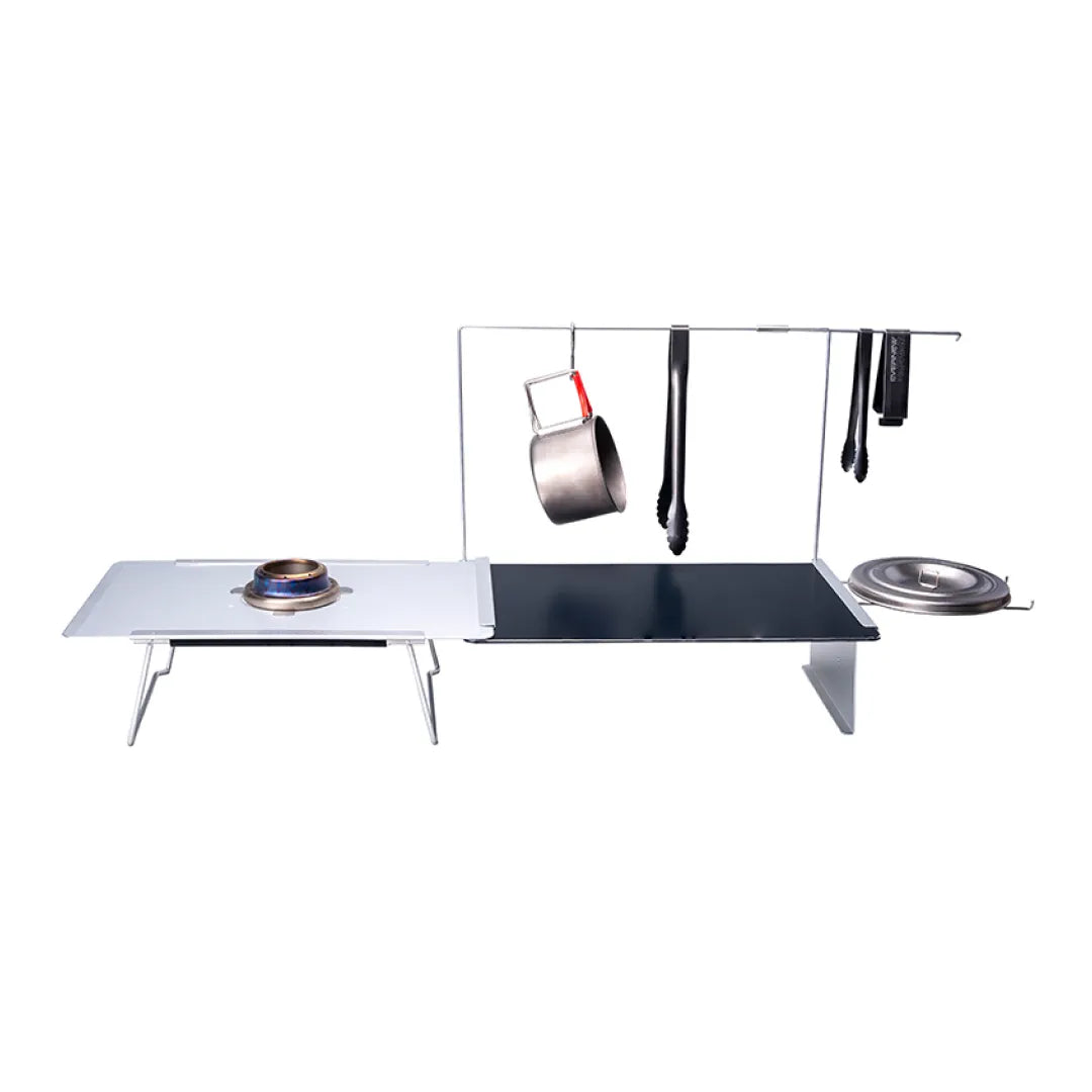 新品 未使用 エバニュー Alu. テーブル キッチン システム セット EVERNEW(エバニュー) - Alu. Table Kitchen System set / アルミ