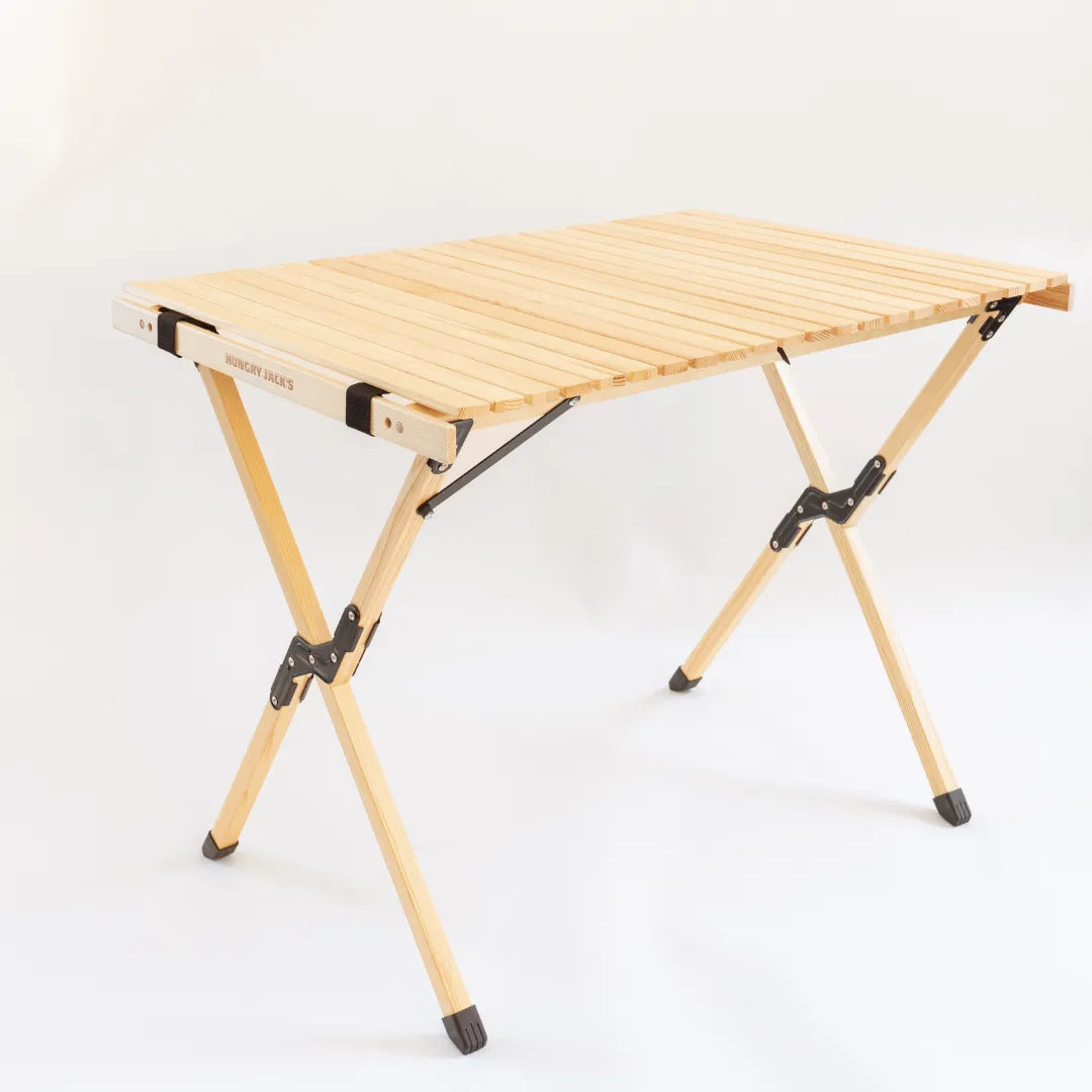 ウッドロールテーブル / 木製テーブル / キャンプ用品