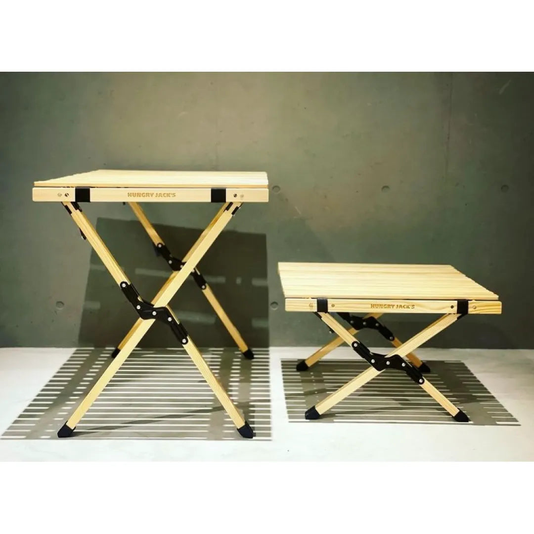 ウッドロールテーブル / 木製テーブル / キャンプ用品