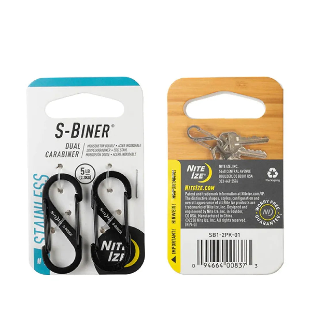 S-BINER/ステンレスエスビナーNo1 No2 (2個セット)