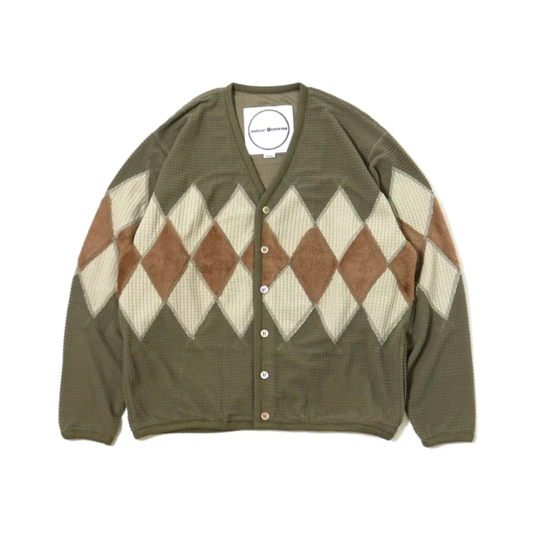 ARGYLE FLEECE CARDIGAN / アーガイルフリースカーディガン